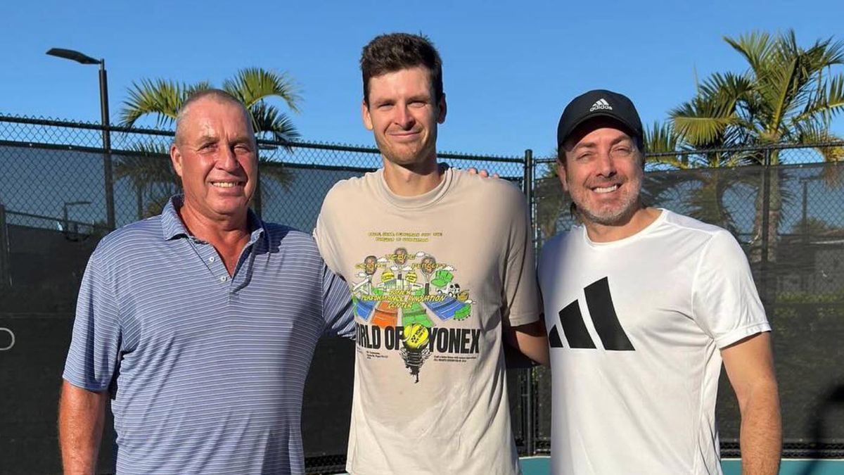 Instagram / instagram.com/hubihurkacz/ / Ivan Lendl, Hubert Hurkacz i Nicolas Massu