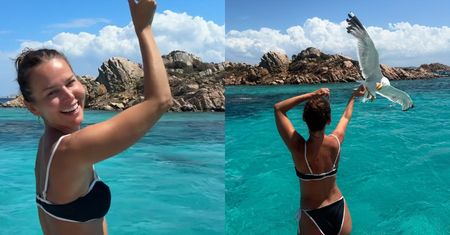 Odziana w bikini Paulina Sykut-Jeżyna prezentuje nienaganną sylwetkę i pozdrawia z wakacji. "Nieskończony błękit"