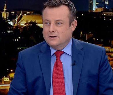 "Dajcie spokój z Tuskiem". Dziennikarzowi TVP wymsknęło się na wizji