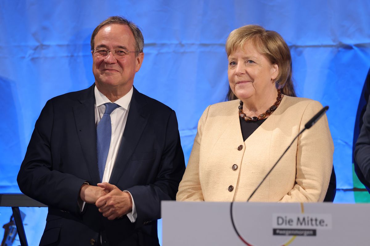 Faworytem Angeli Merkel jako kandydat na nowego kanclerza Niemiec jest Armin Laschet, szef CDU (Photo by Sean Gallup/Getty Images)