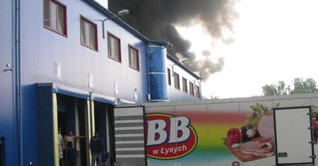 Pożar w Łysych