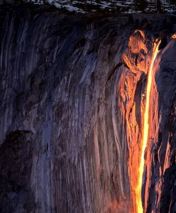 Yosemite. Zobacz "płonący" wodospad w parku narodowym