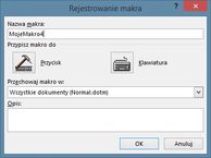 Nadajemy nazwę nowego makro