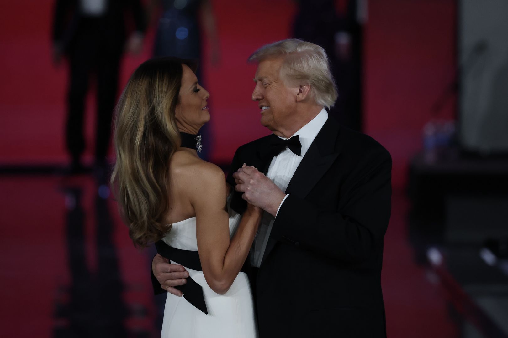 Melania i Donald Trumpowie