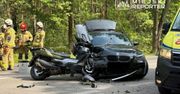 Marki: Zderzenie dwóch BMW na DW 631. Droga zablokowana