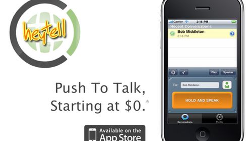 HeyTell – Walkie Talki na iPhone’a 1