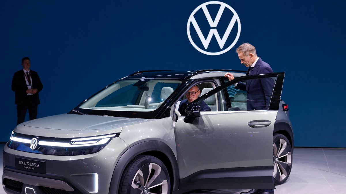 Oliver Blume (szef VW) i kanclerz Niemiec