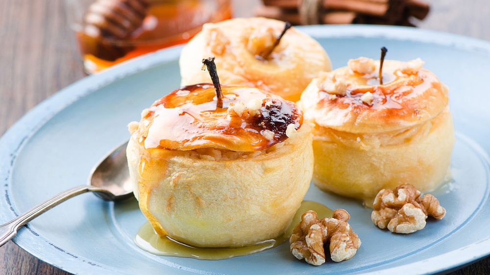 Jabłka bez skórki przygotowane w mikrofalówce