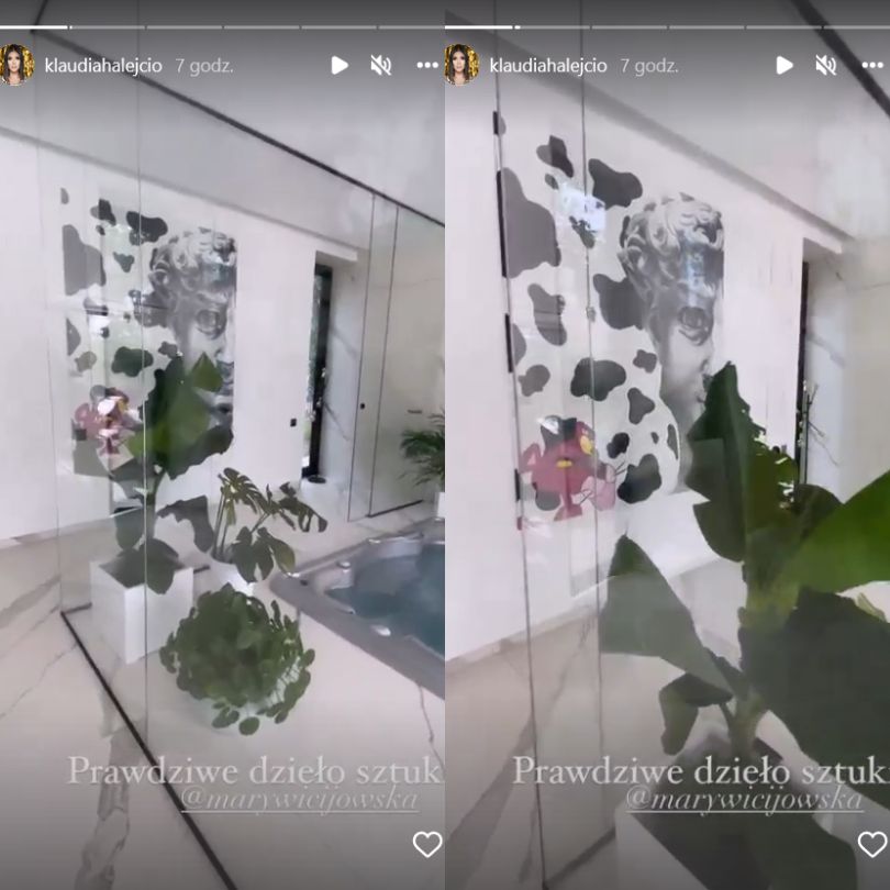 Klaudia Halejcio kupiła obraz za 18 tysięcy