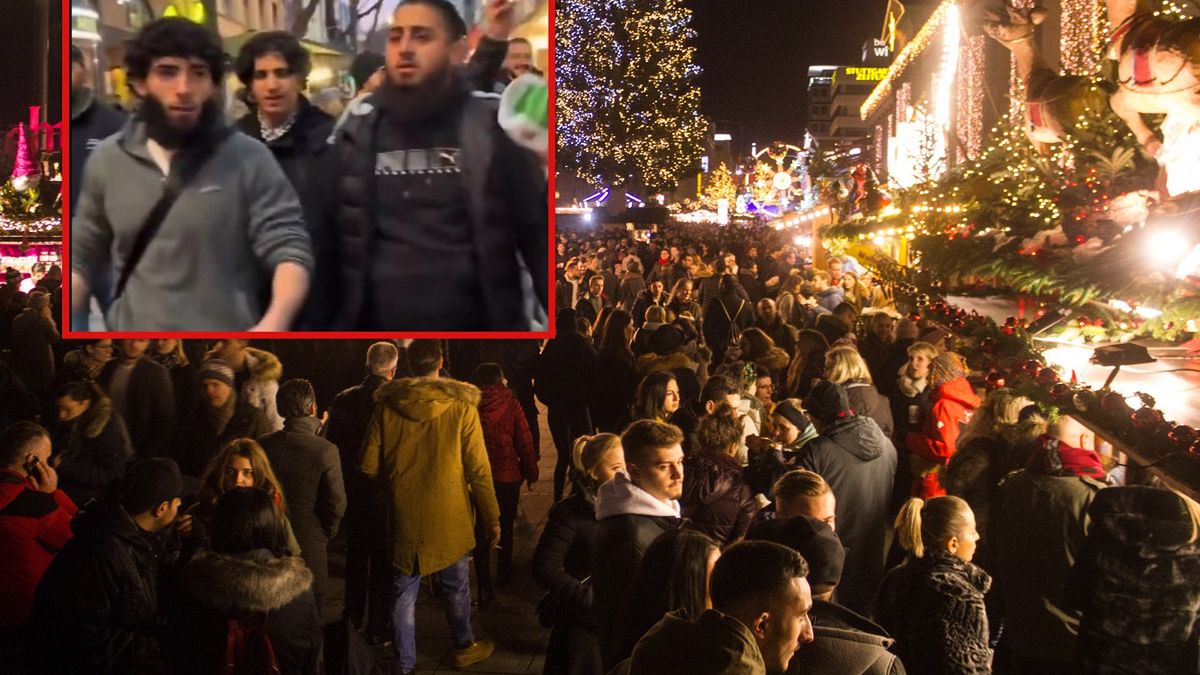 Syryjczycy przyszli na jarmark w Niemczech.