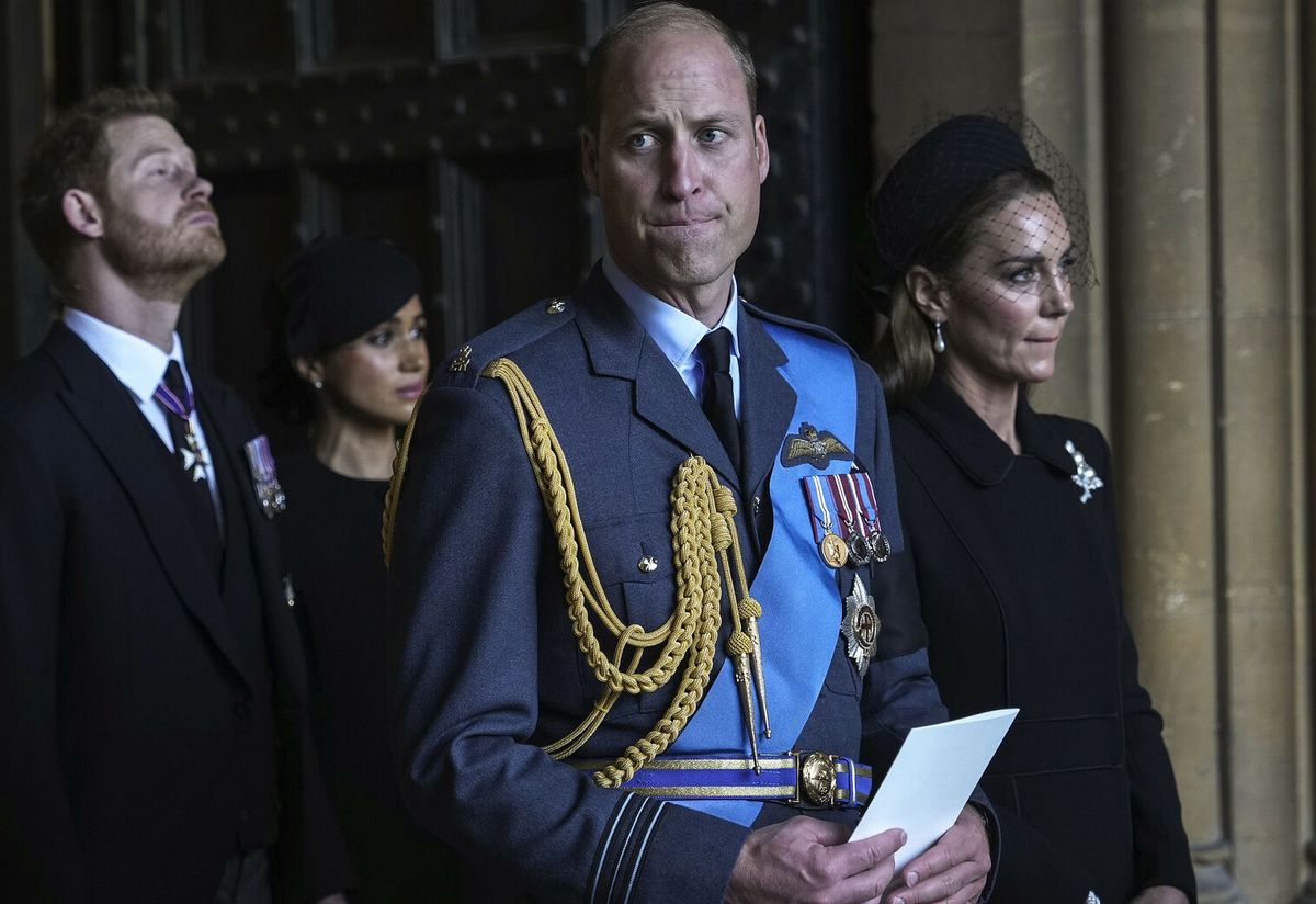 Kate, William, Meghan i Harry spotkali się na uroczystościach pogrzebowych królowej Elżbiety II