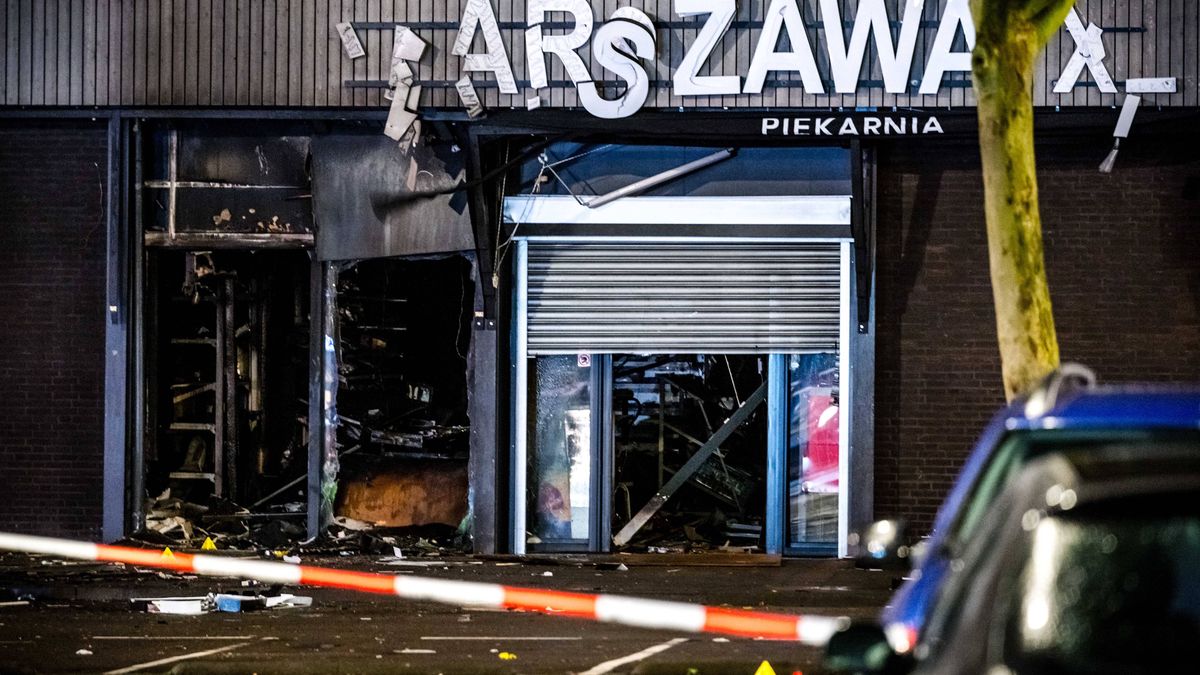 Wybuch w piekarni "Warszawa" w Tilburgu, styczeń 2021 roku.