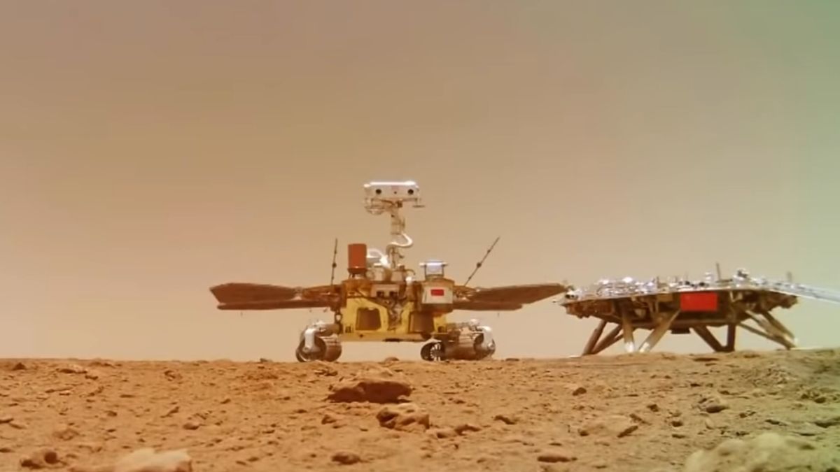 Chiński łazik na Marsie