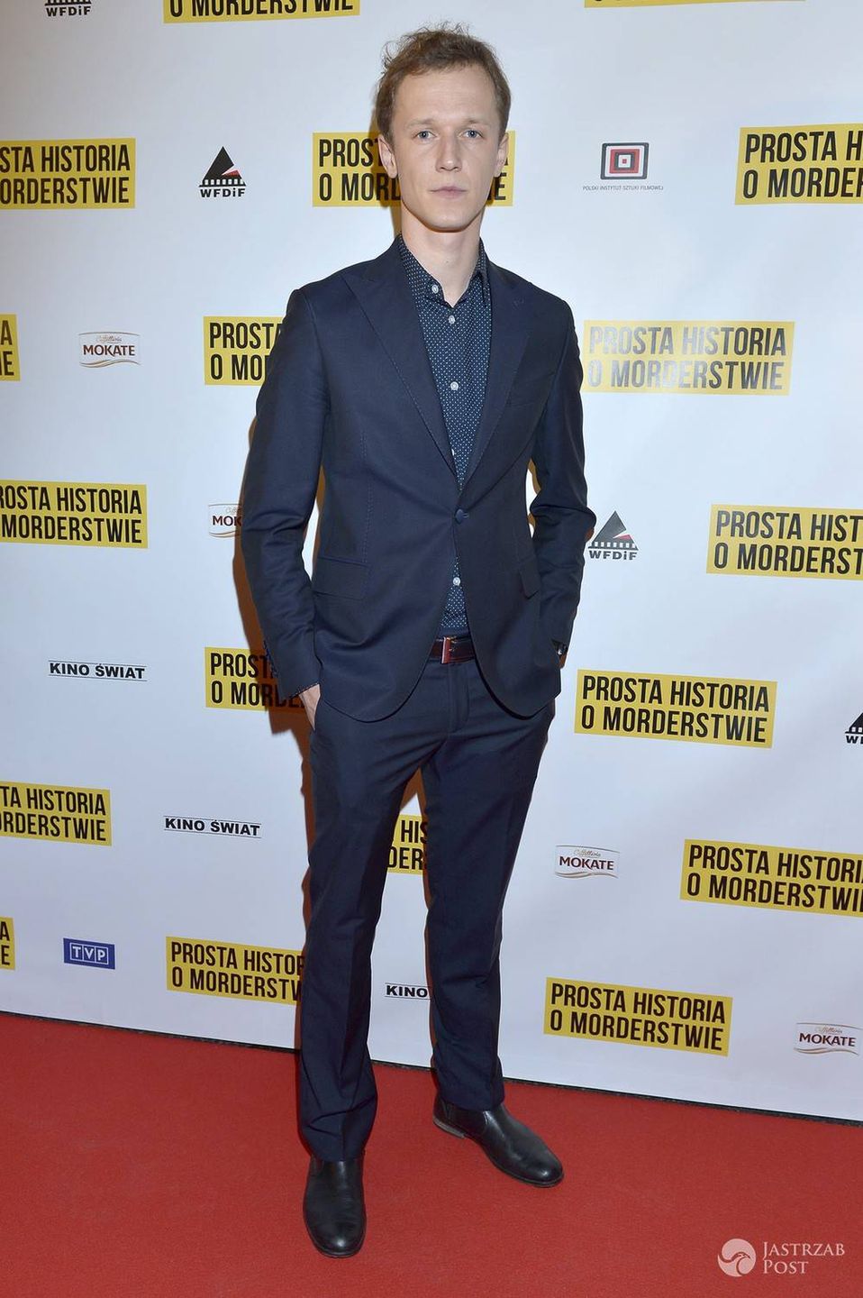 Filip Pławiak na premierze filmu "Prosta historia o morderstwie"