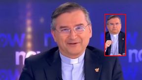 Ksiądz wystraszył się w telewizji na żywo. Wiadomo, co się stało