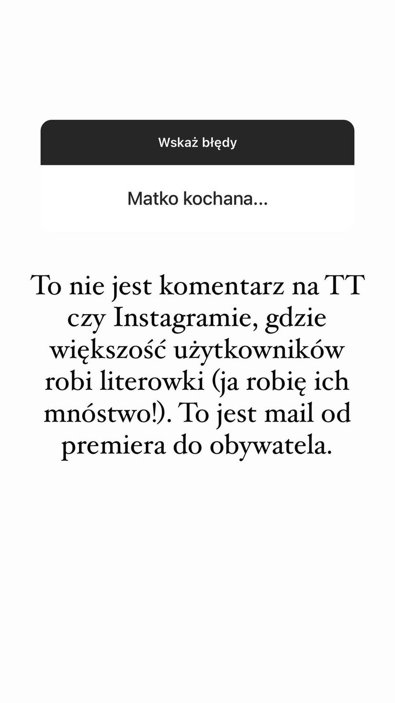 Błędy w e-mailu Mateusza Morawieckiego