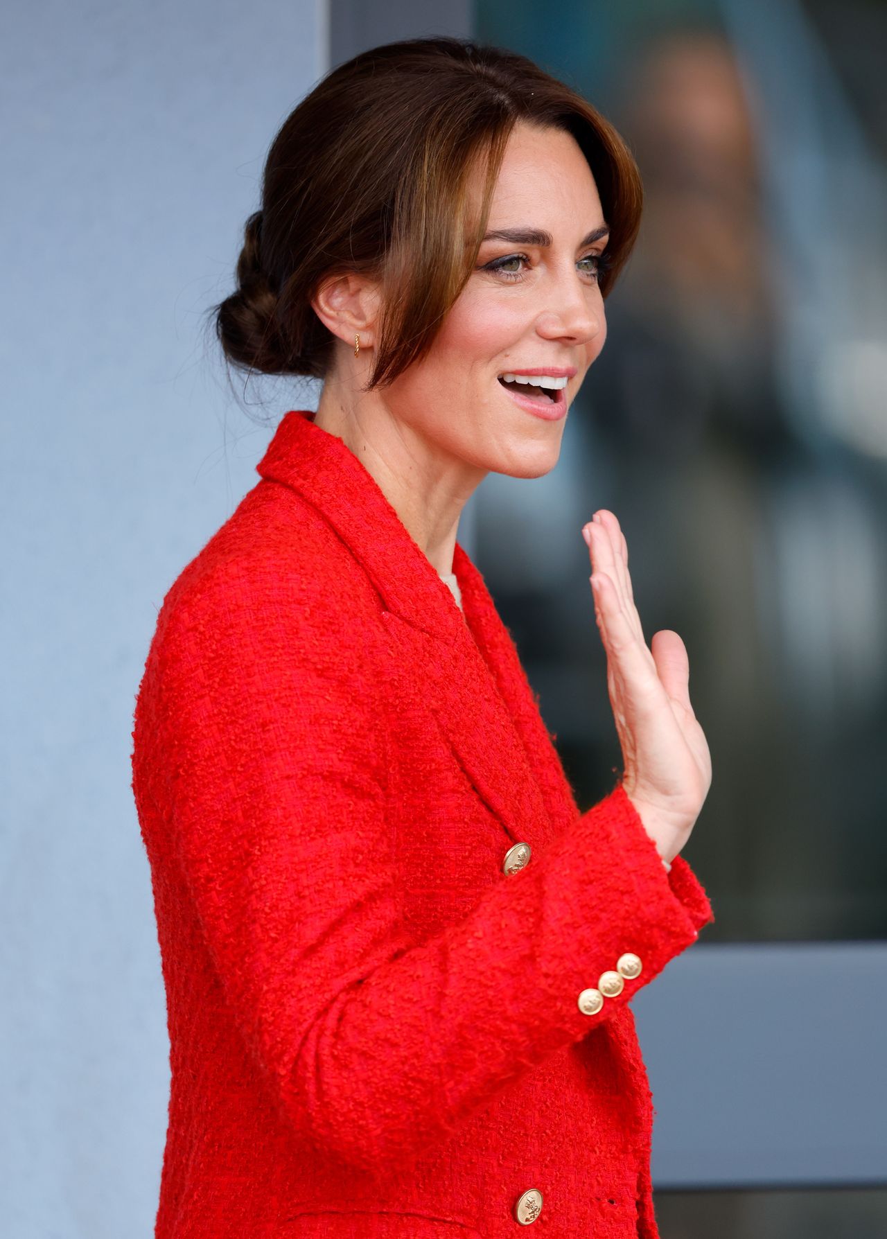 Kate Middleton in a new hairstyle