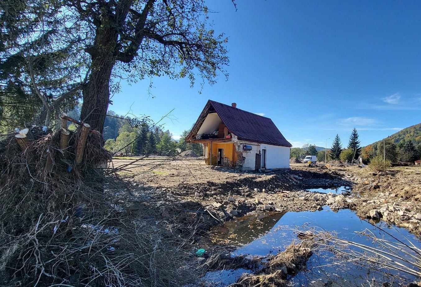 Najbardziej ucierpiały domy położone tuz przy rzece