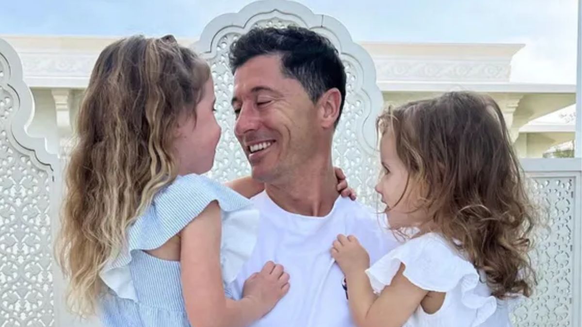 Co Robert Lewandowski robi w Dniu Ojca?