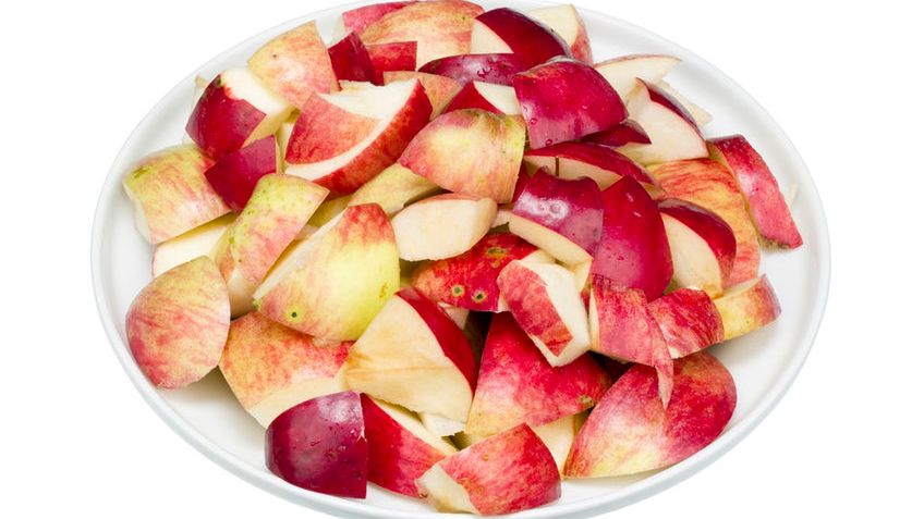 Mrożone jabłka bez dodatku cukru, na zimno