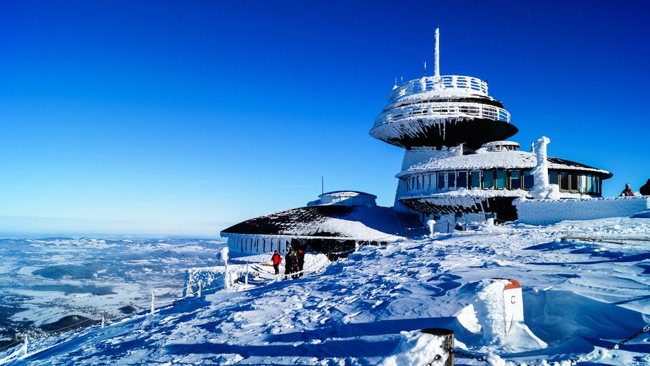 Turyści spacerowali po dachu obserwatorium