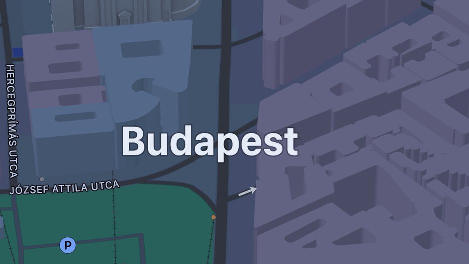Mapy Apple: widok 3D w Budapeszcie