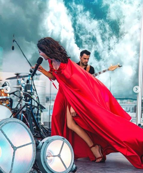 Justyna Steczkowska zagrała koncert na dachu