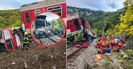 Dramat na Słowacji. Nagranie z miejsca katastrofy kolejowej