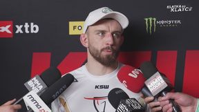 Michaliszyn po przegranej walce o pas KSW: "Spodziewałem się nurkowania w nogi"