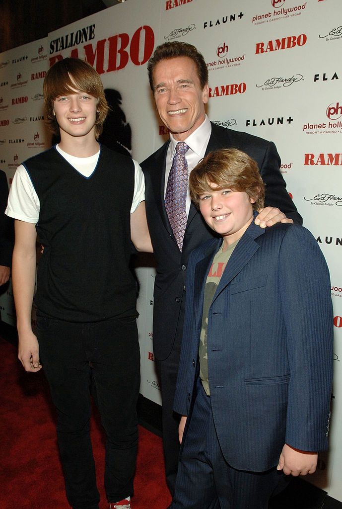 Arnold Schwarzenegger z synami, Patrickiem i Christopherem