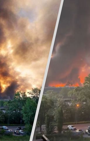 Apokaliptyczny widok nad Warszawą. Zdjęcia z pożaru zalewają sieć