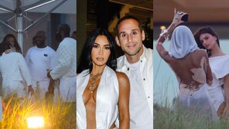 Tłum gwiazd na "białej imprezie" u miliardera: Kim Kardashian z OGROMNYM dekoltem, Emily Ratajkowski, Megan Fox (ZDJĘCIA)