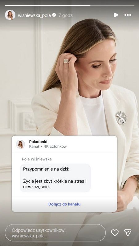 Pola Wiśniewska dodała na Instagramie znaczący wpis
