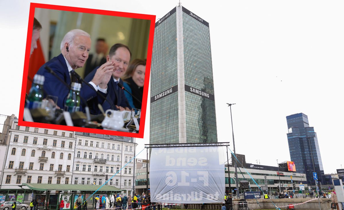 Joe Biden podczas wizyty w Warszawie zatrzymał się w hotelu Marriott