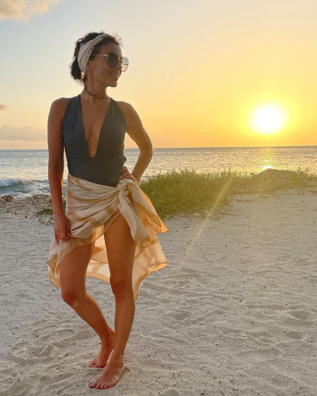 Katarzyna Glinka na plaży, fot. Instagram.com/katarzynaglinka