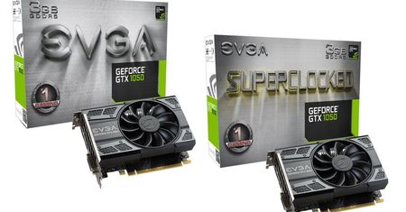 EVGA GeForce GTX 1050 3GB w wersji Gaming i Superclocked