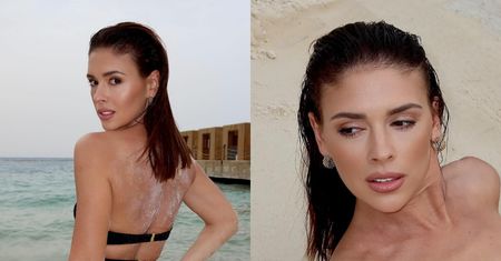 Klaudia Halejcio pręży pośladki na plaży. Internauci krótko: "BOGINI" (FOTO)