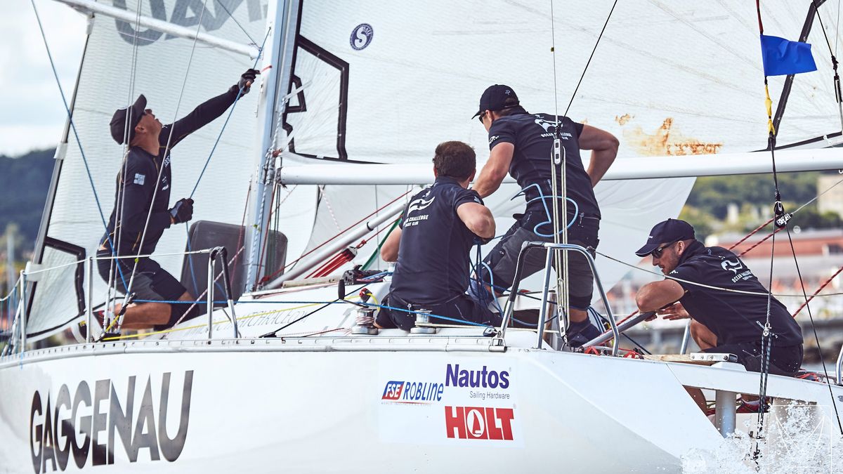 Materiały prasowe / Bartek Modelski - Studio57 / Na zdjęciu: Załoga Przemysława Tarnackiego podczas regat Sopot Match Race 2018
