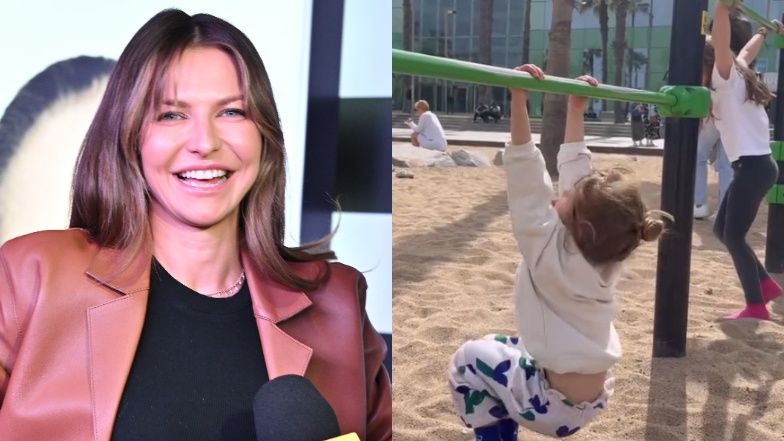 Anna Lewandowska relacjonuje popisy wygimnastykowanych córek