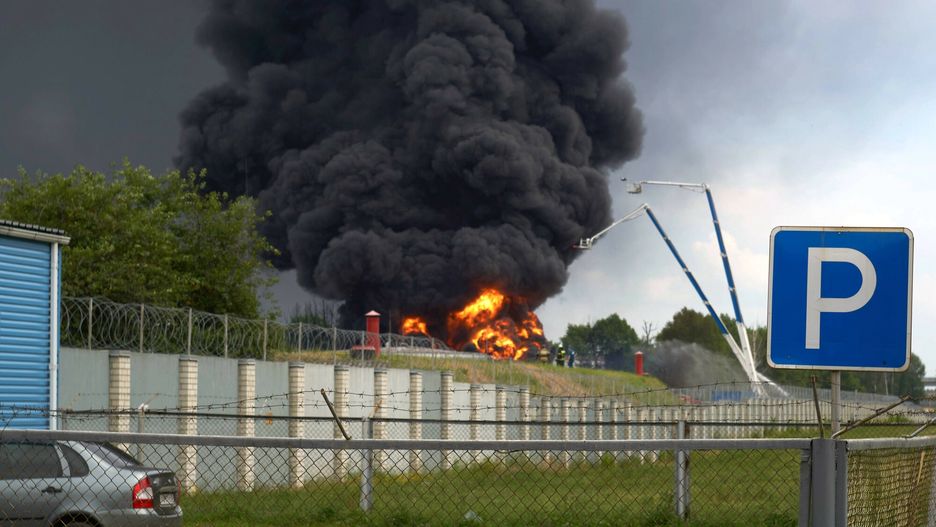 Pożar składów paliwa w Woroneżu