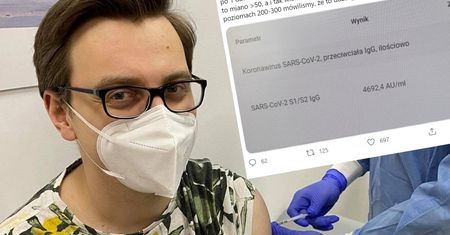 Rekordowa ilość przeciwciał. Lek. Krzysztof Pawlak opublikował wyniki testu