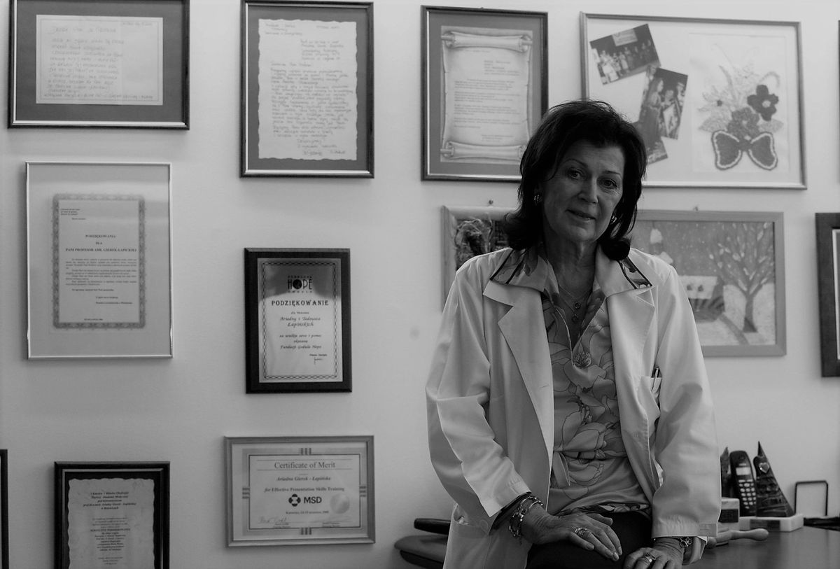 Prof. Ariadna Gierek była cenioną okulistką (zdjęcie archiwalne z 2007 roku)