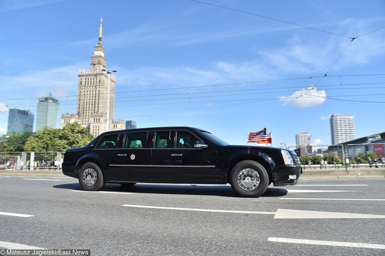 Donald Trump w Warszawie 1 września 2019 r. "Bestia" wjedzie na ulice stolicy