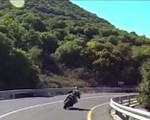 Radość na motocyklu w slow motion