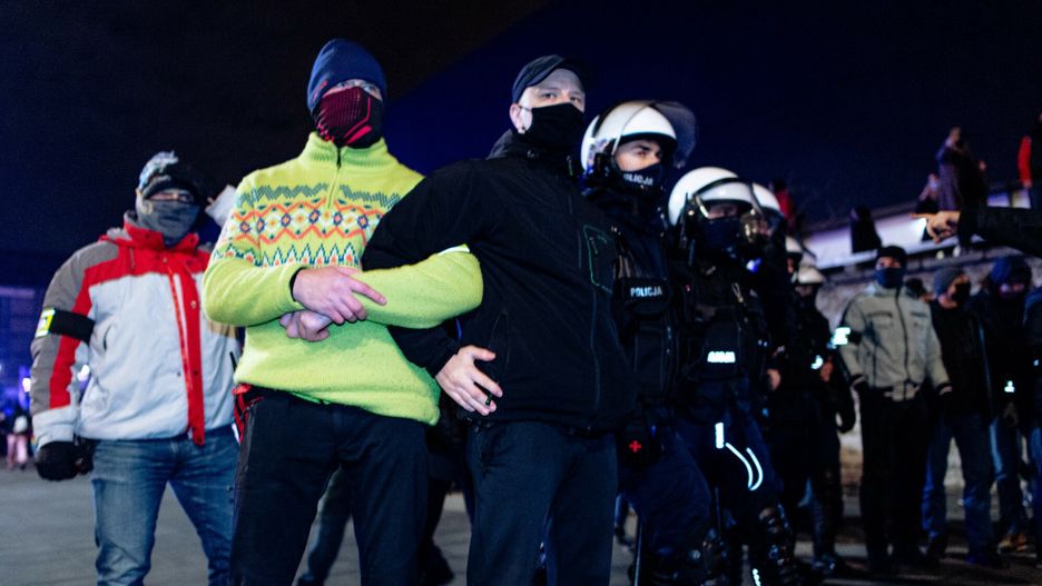 Nieoficjalnie na proteście pojawiło się 60 funkcjonariuszy po cywilnemu