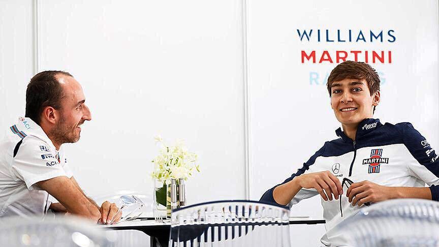 Instagram / georgerussell63 / Na zdjęciu: Robert Kubica i George Russell (po prawej)
