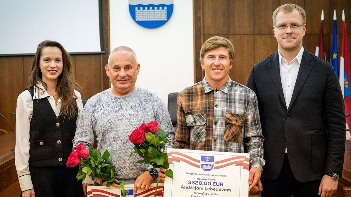 Materiały prasowe / instagram/daugavpils_ir_sports / Na zdjęciu: Nikołaj Kokin (drugi z lewej), Andrzej Lebiediew (drugi z prawej)