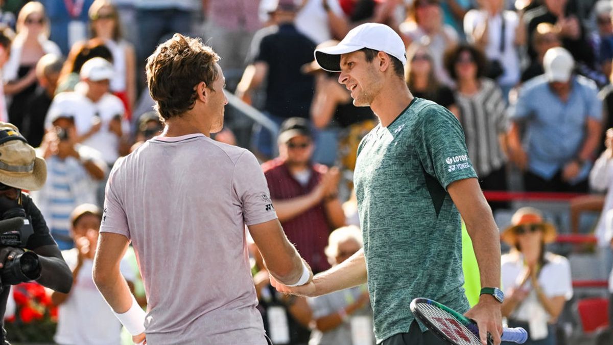 Getty Images / David Kirouac/Icon Sportswire / Na zdjęciu: Casper Ruud i Hubert Hurkacz