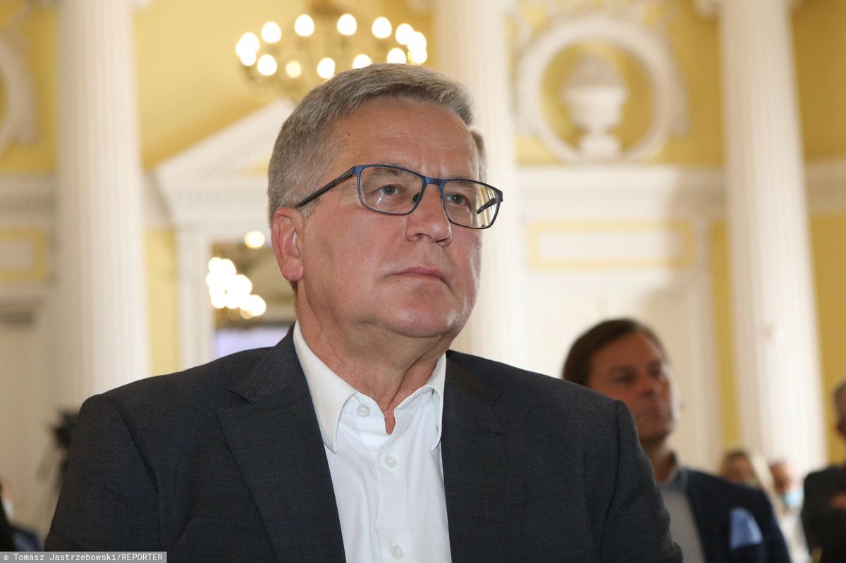 Były prezydent Bronisław Komorowski pytany był o "lex TVN"