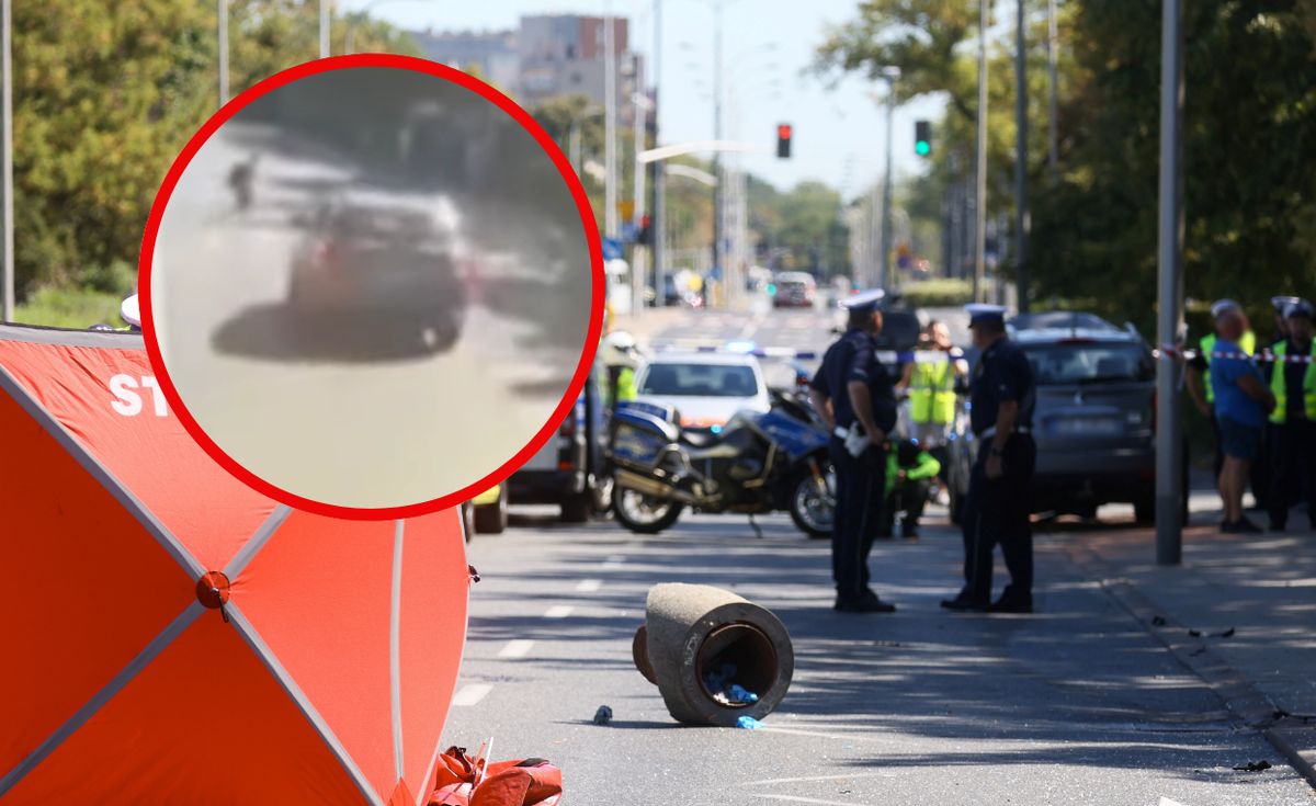 wypadek, policja, woronicza, śmiertelny wypadek Pokazaliśmy ekspertom nagranie z wypadku na Woronicza. Rzuca się w oczy